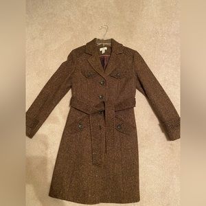 Ann Taylor Loft Tweed Dress Coat